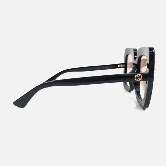 Gucci Black Crystal Retro Oversized Sunglasses Brand New Never Worn - Picture 3 of 16